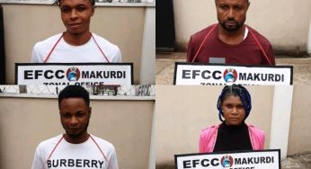 Gideon Damisa, Okiemute Deborah, others arrested for fraud in Benue