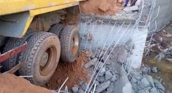 BREAKING: Bridge constructed by Yahaya Bello collapses after one week (PHOTOS)