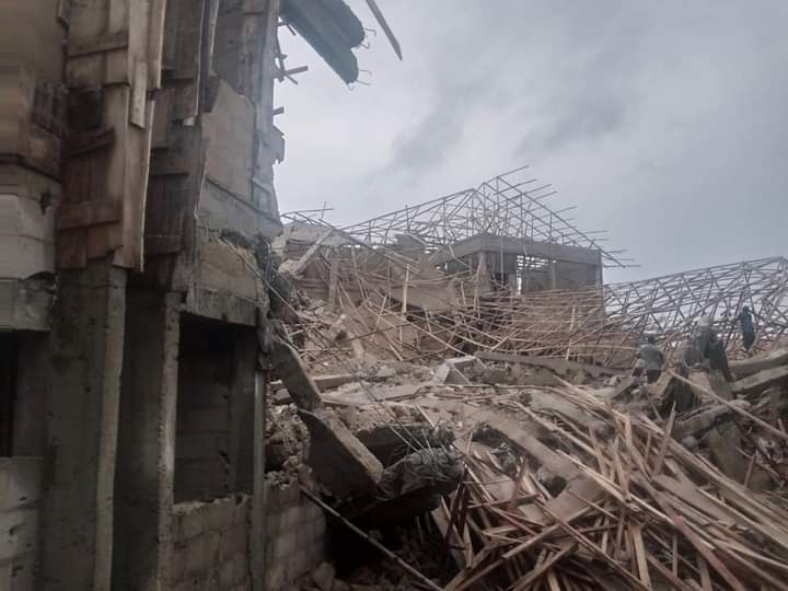 Two-storey Accident and Emergency building under construction collapses in Umuahia
