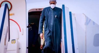 Photo News: President Buhari returns to Nigeria