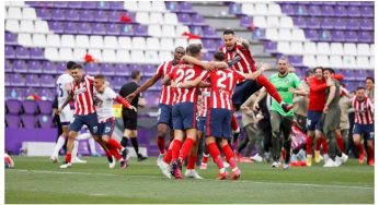 Athletico Madrid beat Valladolid 2-1, crowned Laliga champions