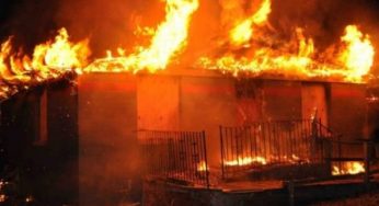 Unknown gunmen set fire service station ablaze in Akwa Ibom