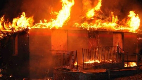 Unknown gunmen set fire service station ablaze in Akwa Ibom