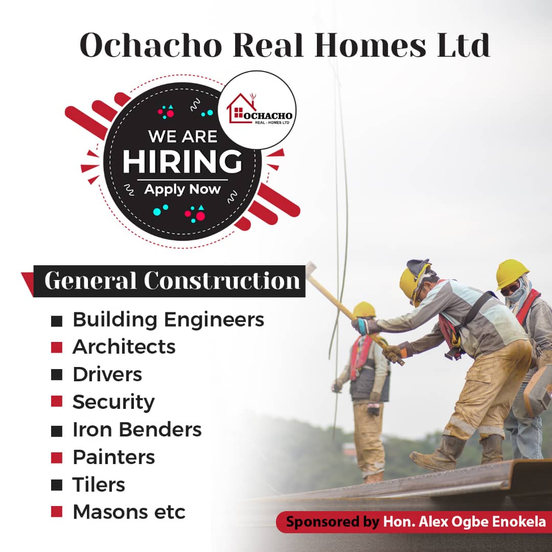 Job opening: Ochacho Real Homes is hiring (How to apply)