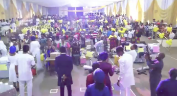 Pastor Paul Enenche distributes food items, sewing machines, other materials to mark 53rd birthday (VIDEO)