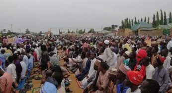 Residents organise prayer against banditry, abduction, kill two Rams as sacrifice in Zaria (Photos)