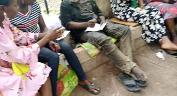 How mad native doctor is allegedly curing the sick on the street of Makurdi 