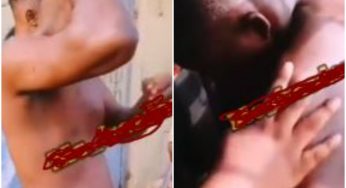 Popular Nigerian comedian Mc Freedom beaten to stupor as prank goes wrong in Ibadan (Video)