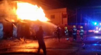 Fire guts Ladipo building in Lagos