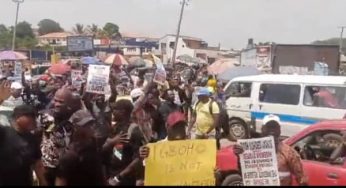 BREAKING: Yoruba Nation: Protest hits Ibadan over DSS attack on Igboho’s house