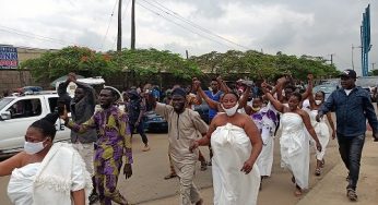 BREAKING: Traditionalists storm Yoruba Nation Rally (Video)