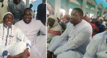 How Catholic Priest celebrated Sallah with Muslims in Mosque (photos)