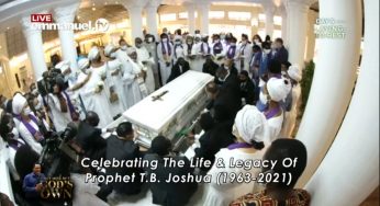 BREAKING: Tears as Prophet TB Joshua is laid to rest