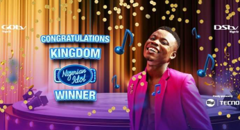 BREAKING: Kingdom beats Benue-born Francis Atela to win Nigerian Idol season 6