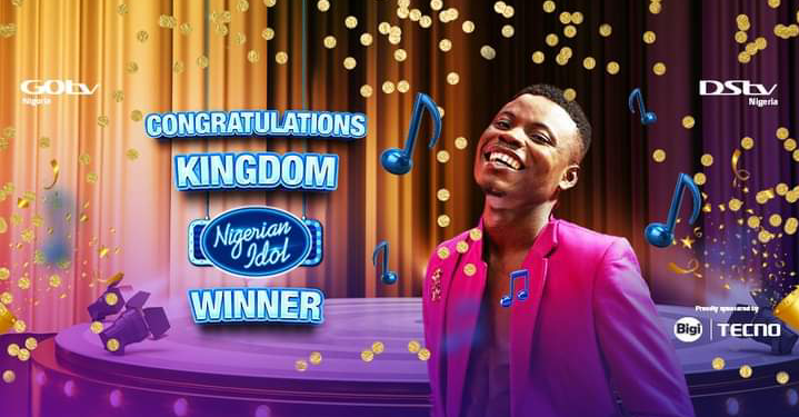 BREAKING: Kingdom beats Benue-born Francis Atela to win Nigerian Idol season 6