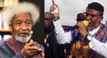 Biafra: Buhari govt kidnapped Nnamdi Kanu, his arrest was wrong – Soyinka
