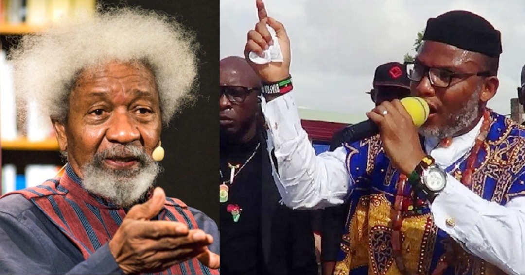 Biafra: Buhari govt kidnapped Nnamdi Kanu, his arrest was wrong – Soyinka