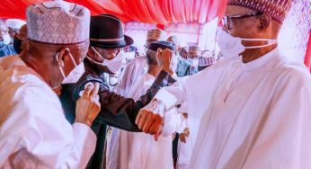 Atiku, Jonathan, others at Buhari’s son wedding (Photos)