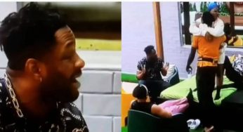 BBNaija 2021: Cross reveals what happened in the bathroom with Angel   