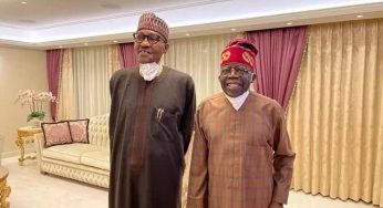 Buhari visits Tinubu in London