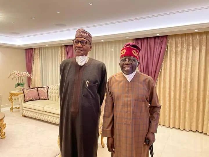 Buhari visits Tinubu in London