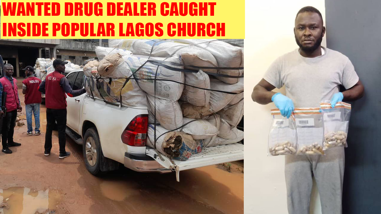 Wanted drug dealer caught inside popular church in Lagos (VIDEO)