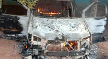 Gunmen ambush patrol van, kill ,burn police officers in Delta (Photos)