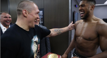 Usyk returns heavyweight title belts to Anthony Joshua after victory