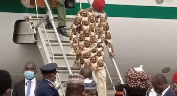 President Muhammadu Buhari arrives Imo ( Photos)