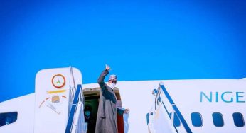 President Buhari departs New York for Abuja ( Photos)