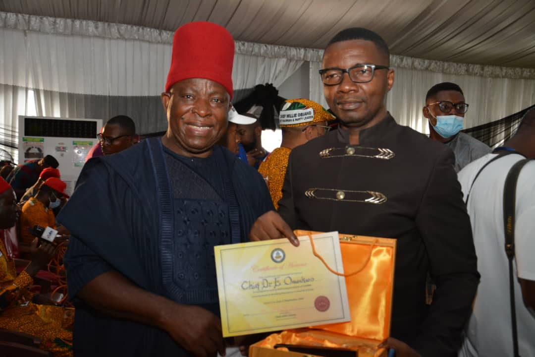 Anambra Govt honours SeaHorse boss, Dr Ebuka Onunkwo