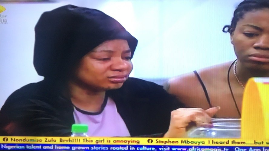 BBNaija: Housemates sympathise with Queen as she mourns