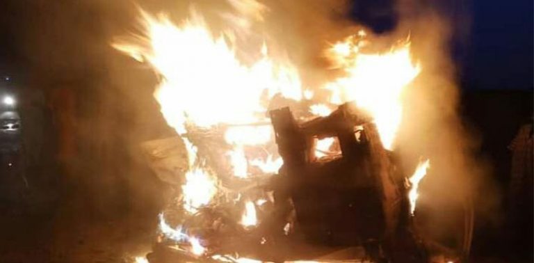 BREAKING: Tragedy as passengers burnt beyond recognition in Bauchi fatal crash