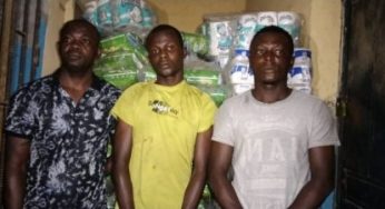 Police arrest 3 over diverting company’s goods worth N4.7m