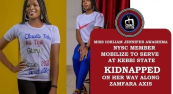 BREAKING: Ex-Benue varsity student, Iorlaim Jennifer kidnapped on her way to NYSC camp 