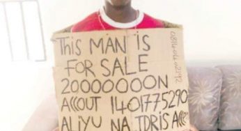 Drama as man put self up for sell for N20m in Kano