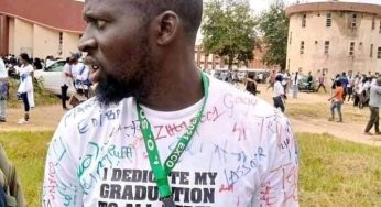 Aluta Jango: Nigerian man finally graduates after 13 years in University (Photos)