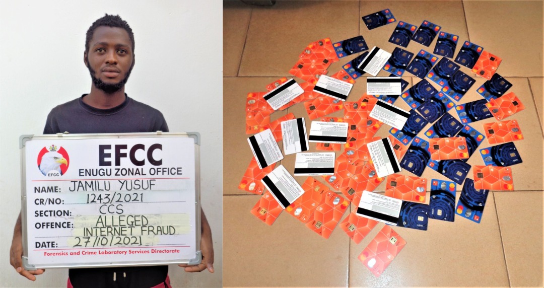 NDLEA, DSS arrest internet fraudsters with 68 GTBank ATM cards