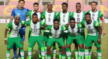 FIFA rankings: Nigeria crashes