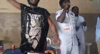 2Face, Blackface reunite at old students meeting, perform together in Makurdi (Photos)