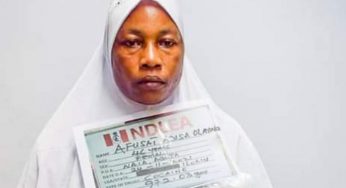 Afusat Olayinka: Saudi-bound businesswoman going for Lesser Hajj arrested, excretes 80 pellets of cocaine at Abuja Airport