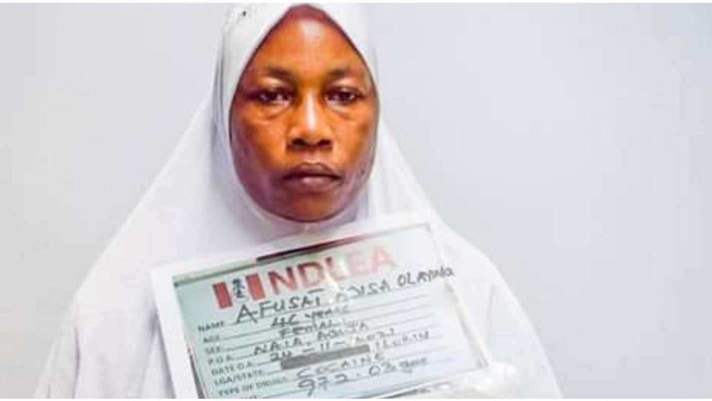 Afusat Olayinka: Saudi-bound businesswoman going for Lesser Hajj arrested, excretes 80 pellets of cocaine at Abuja Airport