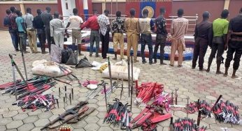 Amotekun arrests 18 suspected bandits with over 500 weapons in Ondo