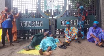 Pensioners storm Gov Dapo’s office in Ogun over unpaid gratuities