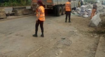 Tragedy as Dangote cement truck plunges into river in Ogun, one dead