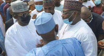 Gov Matawalle, Yari attend burial of Zamfara politician killed along Abuja-Kaduna highway (Photos)