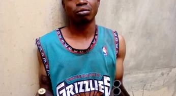 EIye cult member, Esuruoso Tunde arrested while attacking lodgers in Ogun hotel