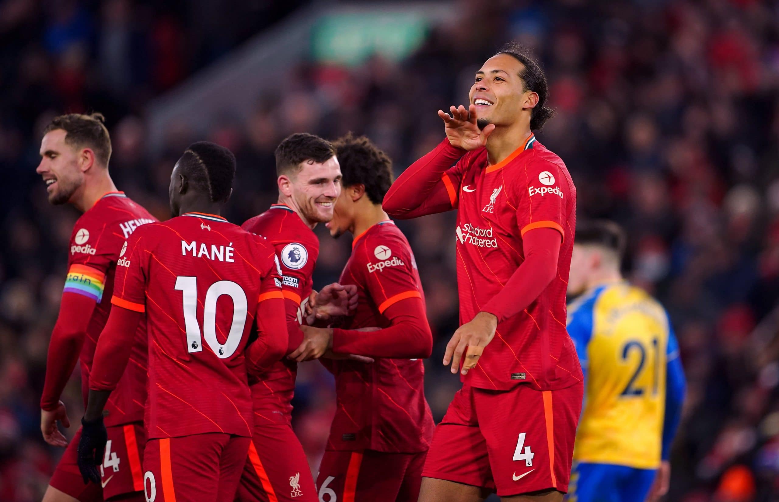 EPL: Liverpool thrash Southampton 4-0 to move second