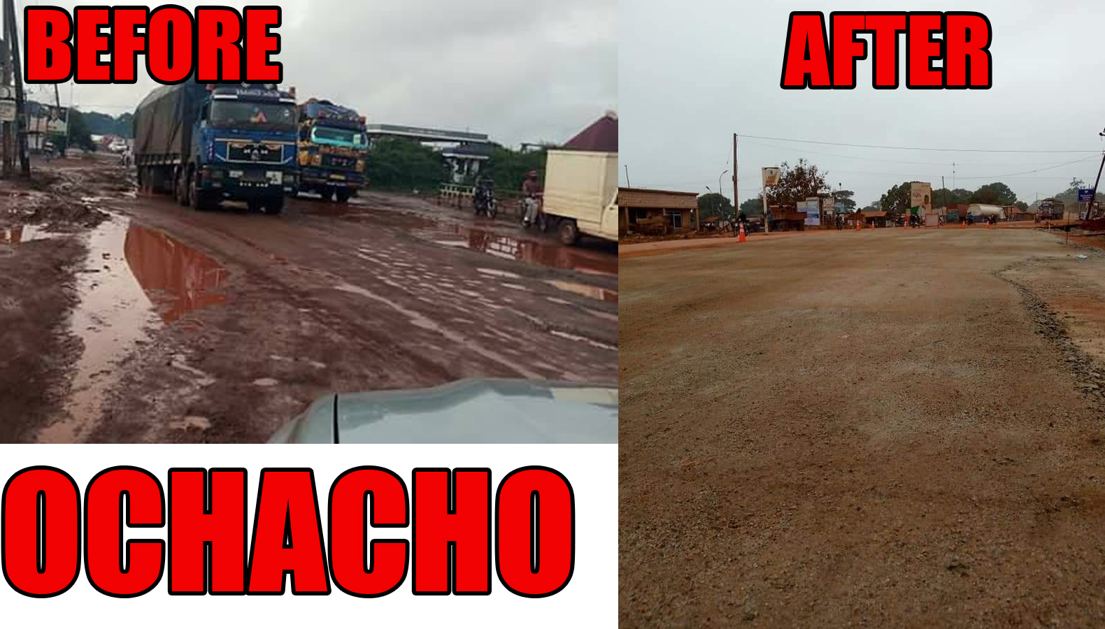 Reactions as work resumes on Otukpo township road