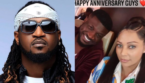 Rude boy celebrates twin brother Peter’s 8th wedding anniversary